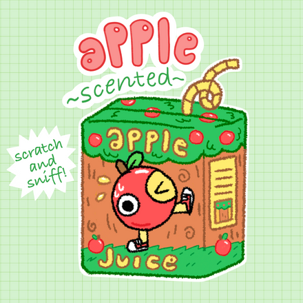 Apple Scented Sticker