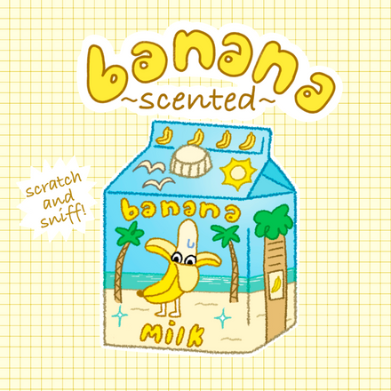 Banana Scented Sticker