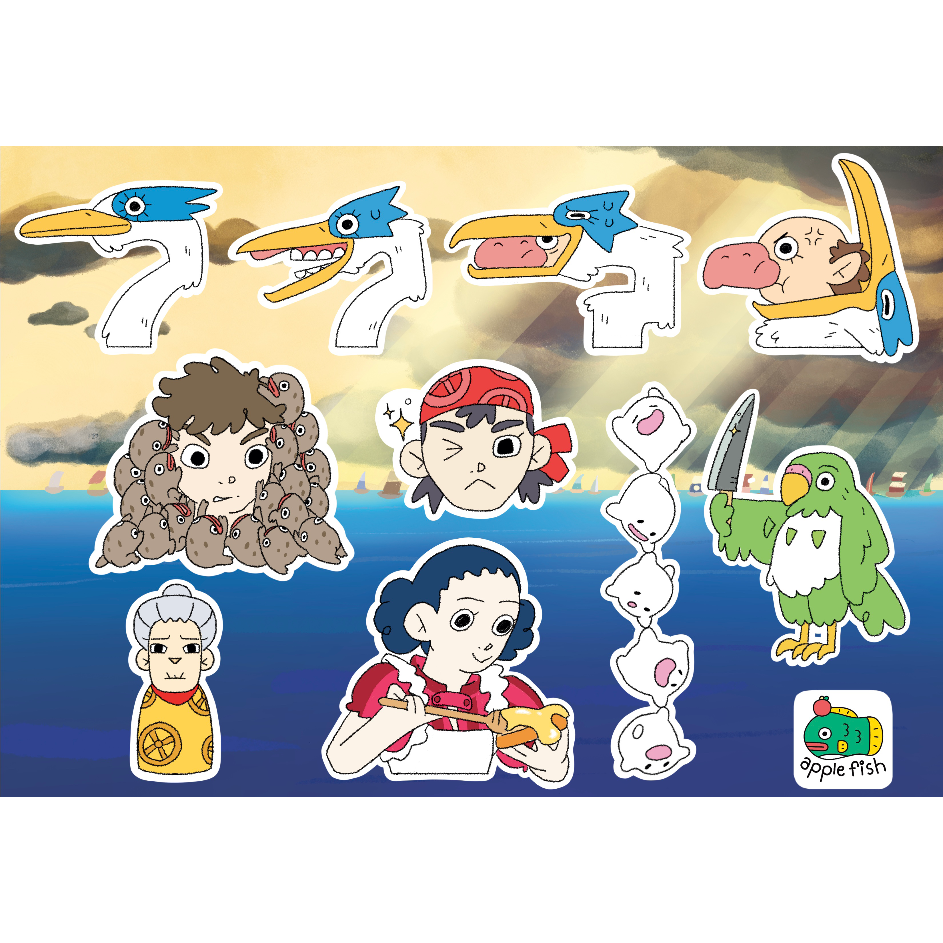 Boy and the Heron Sticker Sheet