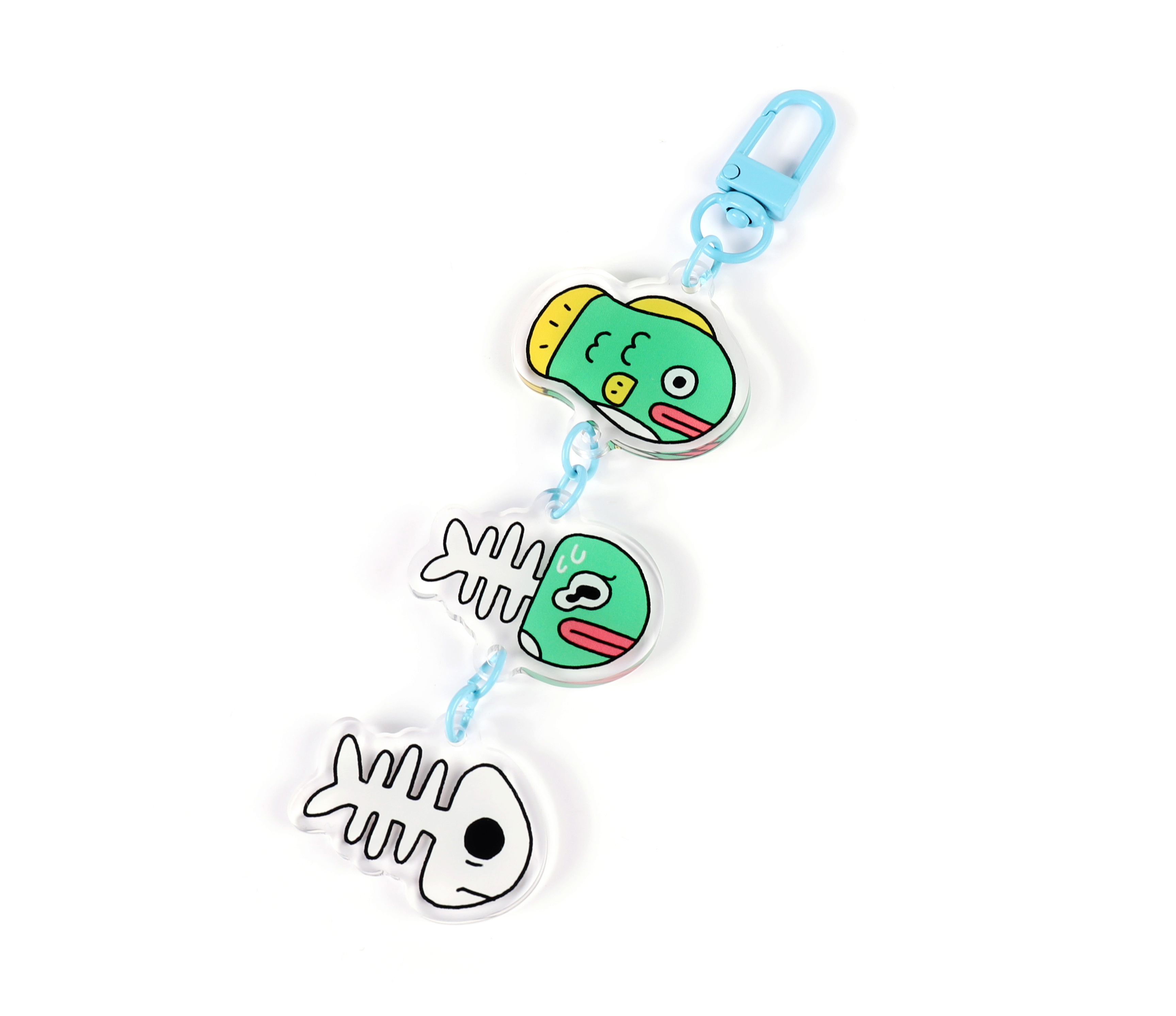 Fish Bone Keychain