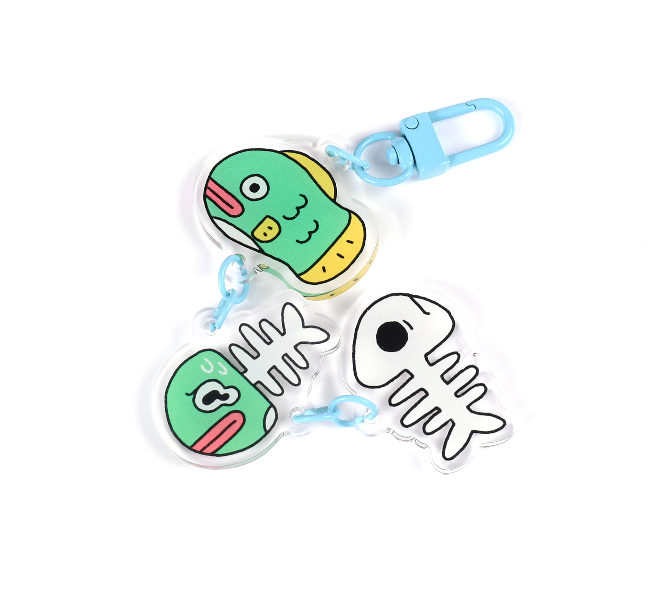 Fish Bone Keychain