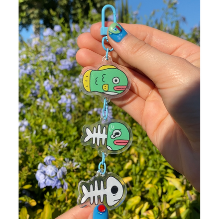 Fish Bone Keychain