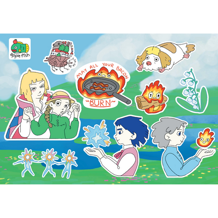 Howl's Moving Castle Sticker Sheet