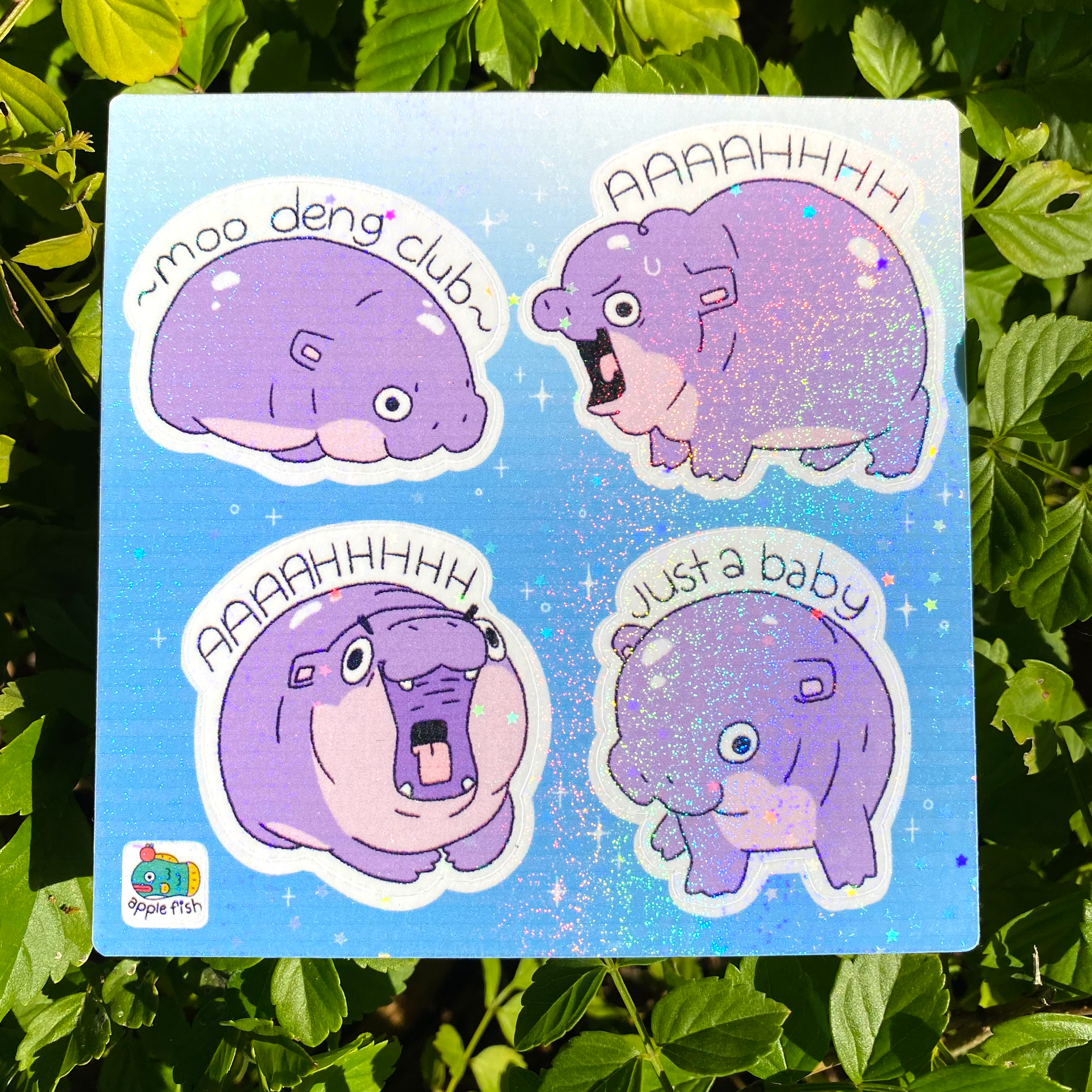 Moo Deng Sticker Sheet
