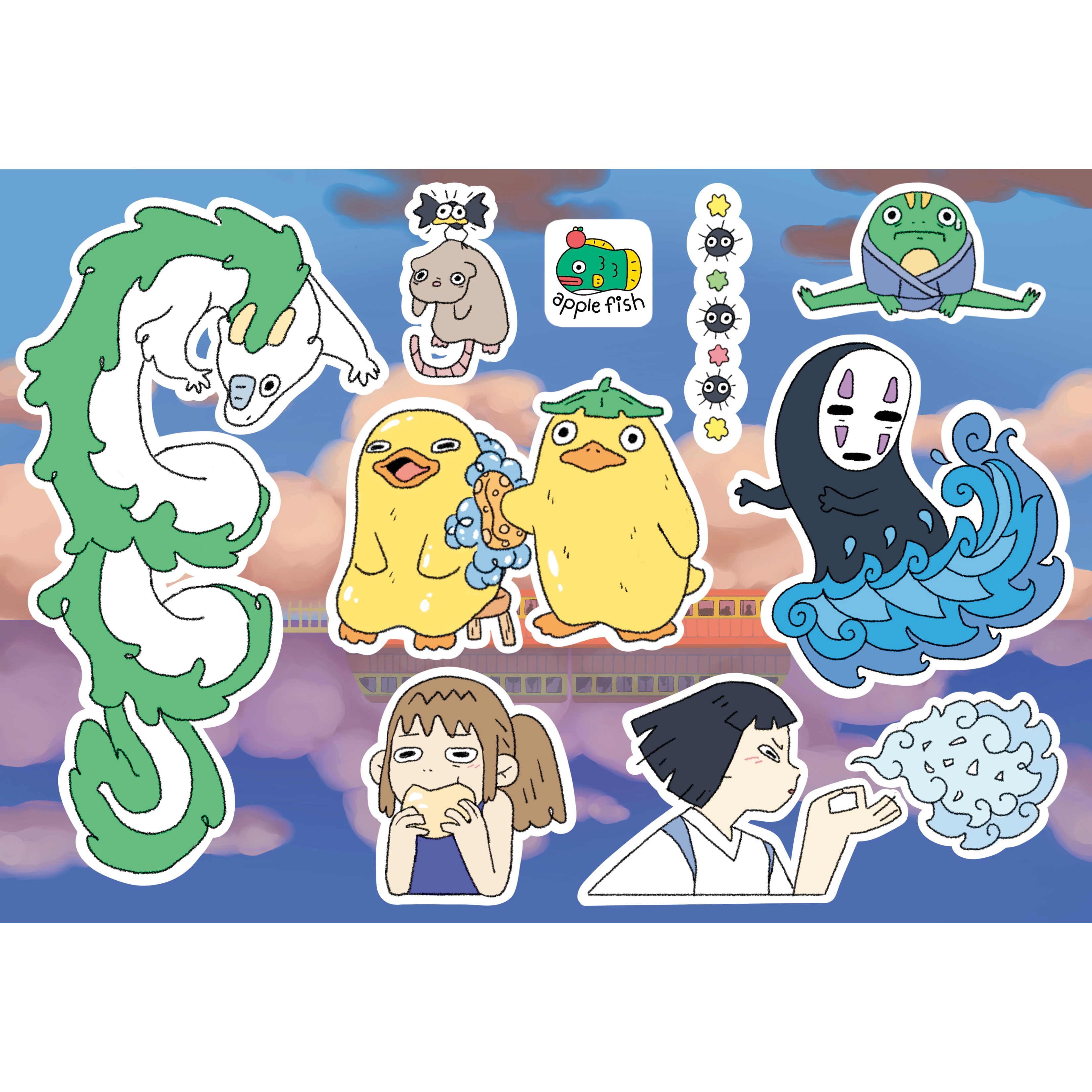 Spirited Away Sticker Sheet