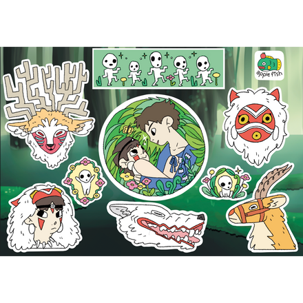 Princess Mononoke Sticker Sheet