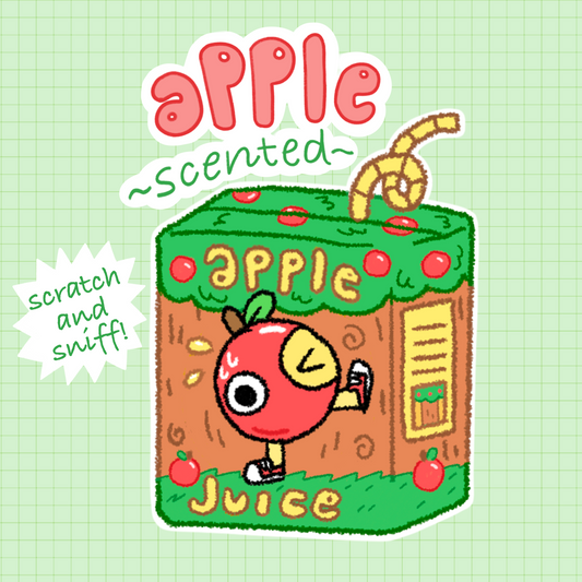 apple scented sticker