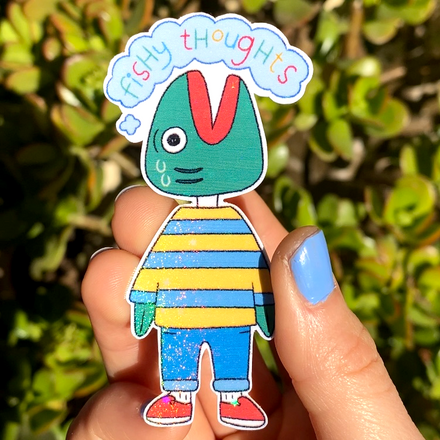 Fishy Thoughts Sticker