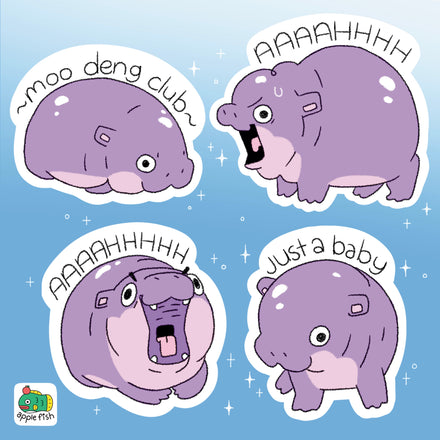Moo Deng Sticker Sheet