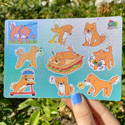 Shiba Inu Sticker Sheet