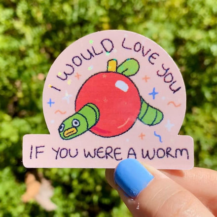 Worm Sticker
